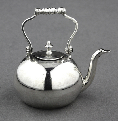 18th Century Dutch Silver Miniature Toy Kettle  - Arnoldus van Geffen